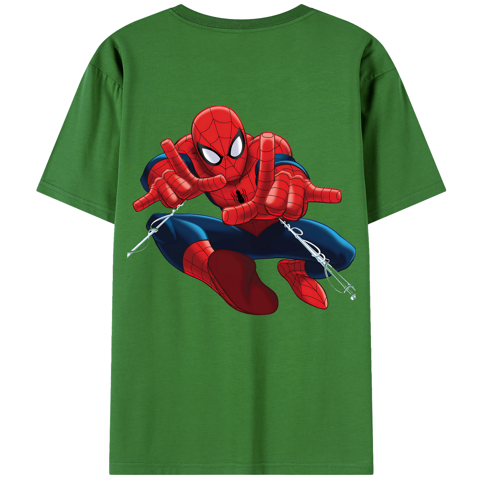 （画像用） Spider Man スパイダーマン レディース半袖Tシャツ(バックプリント)